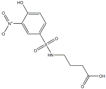 4-[(4-hydroxy-3-nitrobenzene)sulfonamido]butanoic acid|