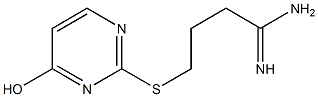 4-[(4-hydroxypyrimidin-2-yl)sulfanyl]butanimidamide Structure