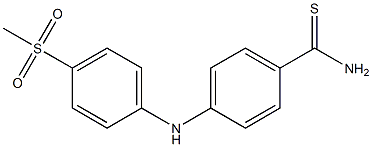 4-[(4-methanesulfonylphenyl)amino]benzene-1-carbothioamide Structure