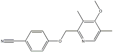 4-[(4-methoxy-3,5-dimethylpyridin-2-yl)methoxy]benzonitrile 结构式