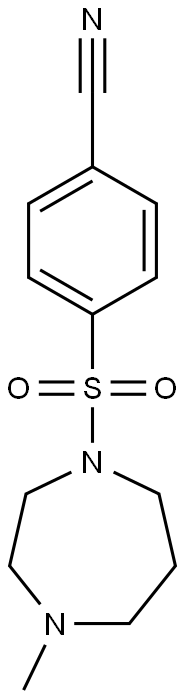 4-[(4-methyl-1,4-diazepane-1-)sulfonyl]benzonitrile|