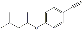 4-[(4-methylpentan-2-yl)oxy]benzonitrile,,结构式