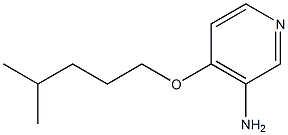 4-[(4-methylpentyl)oxy]pyridin-3-amine 化学構造式