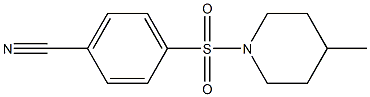 4-[(4-methylpiperidin-1-yl)sulfonyl]benzonitrile 结构式