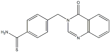 4-[(4-oxo-3,4-dihydroquinazolin-3-yl)methyl]benzene-1-carbothioamide