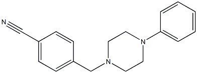 4-[(4-phenylpiperazin-1-yl)methyl]benzonitrile 结构式