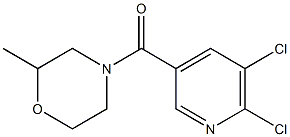 4-[(5,6-dichloropyridin-3-yl)carbonyl]-2-methylmorpholine Struktur