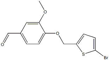 4-[(5-bromothien-2-yl)methoxy]-3-methoxybenzaldehyde Structure