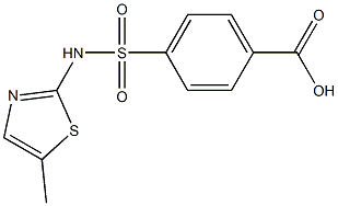 4-[(5-methyl-1,3-thiazol-2-yl)sulfamoyl]benzoic acid Structure