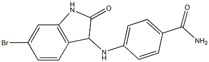 4-[(6-bromo-2-oxo-2,3-dihydro-1H-indol-3-yl)amino]benzamide