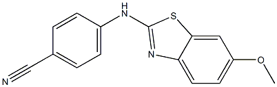 4-[(6-methoxy-1,3-benzothiazol-2-yl)amino]benzonitrile Structure