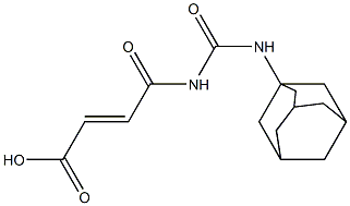 4-[(adamantan-1-ylcarbamoyl)amino]-4-oxobut-2-enoic acid Structure