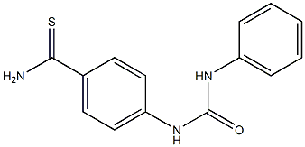 4-[(anilinocarbonyl)amino]benzenecarbothioamide Structure