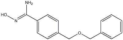 4-[(benzyloxy)methyl]-N'-hydroxybenzenecarboximidamide Structure