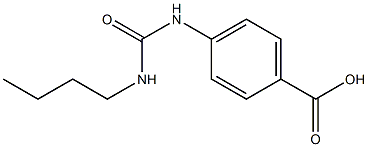 4-[(butylcarbamoyl)amino]benzoic acid Struktur