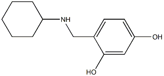 4-[(cyclohexylamino)methyl]benzene-1,3-diol Structure