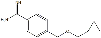 4-[(cyclopropylmethoxy)methyl]benzene-1-carboximidamide