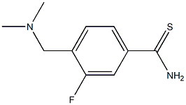 4-[(dimethylamino)methyl]-3-fluorobenzenecarbothioamide 结构式