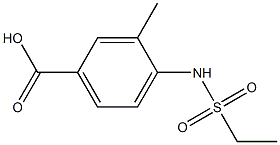 4-[(ethylsulfonyl)amino]-3-methylbenzoic acid Struktur