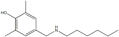 4-[(hexylamino)methyl]-2,6-dimethylphenol Structure