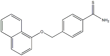 4-[(naphthalen-1-yloxy)methyl]benzene-1-carbothioamide Structure