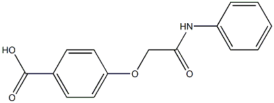 4-[(phenylcarbamoyl)methoxy]benzoic acid Structure