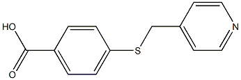 4-[(pyridin-4-ylmethyl)thio]benzoic acid Structure