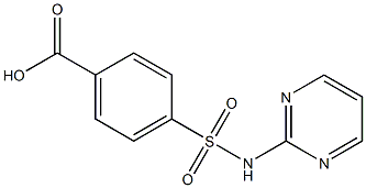 4-[(pyrimidin-2-ylamino)sulfonyl]benzoic acid Struktur