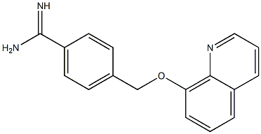 4-[(quinolin-8-yloxy)methyl]benzene-1-carboximidamide