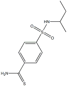 4-[(sec-butylamino)sulfonyl]benzenecarbothioamide Struktur