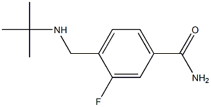 4-[(tert-butylamino)methyl]-3-fluorobenzamide Struktur