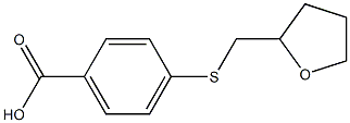 4-[(tetrahydrofuran-2-ylmethyl)thio]benzoic acid Structure