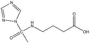 4-[1-(1H-1,2,4-triazol-1-yl)acetamido]butanoic acid,,结构式