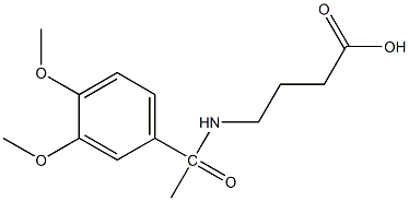 4-[1-(3,4-dimethoxyphenyl)acetamido]butanoic acid Structure