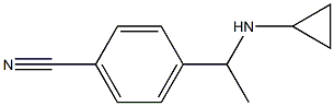 4-[1-(cyclopropylamino)ethyl]benzonitrile Structure