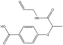 4-[1-(prop-2-en-1-ylcarbamoyl)ethoxy]benzoic acid 结构式