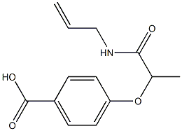 4-[1-(prop-2-en-1-ylcarbamoyl)ethoxy]benzoic acid Structure