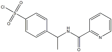 4-[1-(pyridin-2-ylformamido)ethyl]benzene-1-sulfonyl chloride Structure