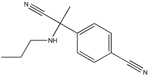 4-[1-cyano-1-(propylamino)ethyl]benzonitrile Struktur