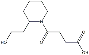 4-[2-(2-hydroxyethyl)piperidin-1-yl]-4-oxobutanoic acid Structure