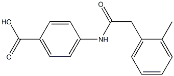 4-[2-(2-methylphenyl)acetamido]benzoic acid 化学構造式