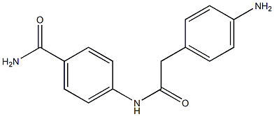 4-[2-(4-aminophenyl)acetamido]benzamide 化学構造式