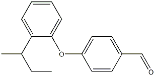 4-[2-(butan-2-yl)phenoxy]benzaldehyde,,结构式