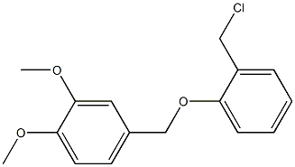 4-[2-(chloromethyl)phenoxymethyl]-1,2-dimethoxybenzene 结构式