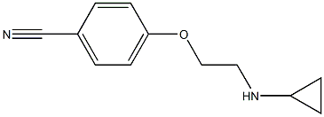 4-[2-(cyclopropylamino)ethoxy]benzonitrile Structure