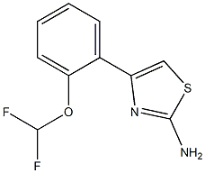 4-[2-(difluoromethoxy)phenyl]-1,3-thiazol-2-amine Struktur