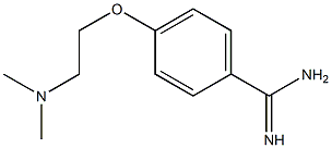 4-[2-(dimethylamino)ethoxy]benzenecarboximidamide Struktur