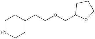 4-[2-(oxolan-2-ylmethoxy)ethyl]piperidine Struktur