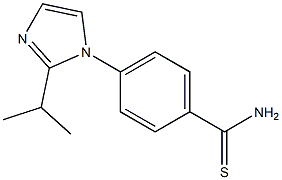 4-[2-(propan-2-yl)-1H-imidazol-1-yl]benzene-1-carbothioamide 结构式