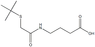 4-[2-(tert-butylsulfanyl)acetamido]butanoic acid Struktur